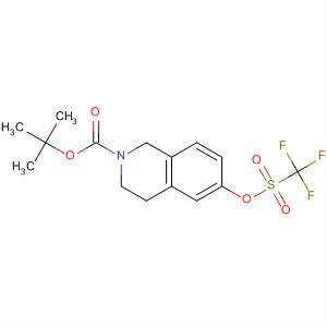 6-三氟甲基磺酰基氧基-1,2,3,4-四氢-异喹啉-2-羧酸叔丁酯结构式_158984-84-0结构式