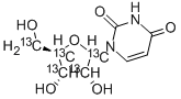 1-(<sup>13</sup>C<sub>5</sub>)呋喃戊糖基-2,4(1H,3H)-(5-<sup>2</sup>H)嘧啶二酮结构式_159496-16-9结构式