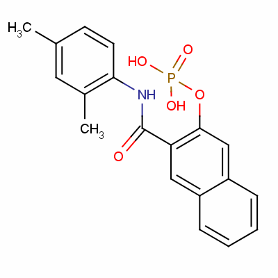 磷酸萘酚AS-MX结构式_1596-56-1结构式