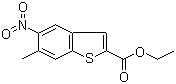 6-甲基-5-硝基苯并[b]噻吩-2-羧酸乙酯结构式_159730-73-1结构式