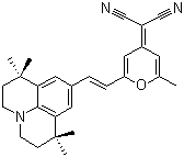 2-[2-甲基-6-[2-(2,3,6,7-四氢-1,1,7,7-四甲基-1H,5H-苯并[ij]喹嗪-9-基)乙烯基]-4H-吡喃-4-亚基]丙二腈结构式_159788-00-8结构式