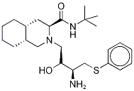 (3S,4aS,8aS)-2-[(2R,3R)-3-氨基-2-羟基-4-(苯硫基)丁基]-N-(1,1-二甲基乙基)十氢-3-异喹啉甲酰胺结构式_159878-05-4结构式