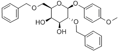 4-甲氧苯基2,6-二-O-苄基-β-D-吡喃葡萄糖苷结构式_159922-50-6结构式