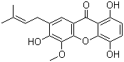 1,4,6-三羟基-5-甲氧基-7-异戊二烯基呫吨酮结构式_160623-47-2结构式
