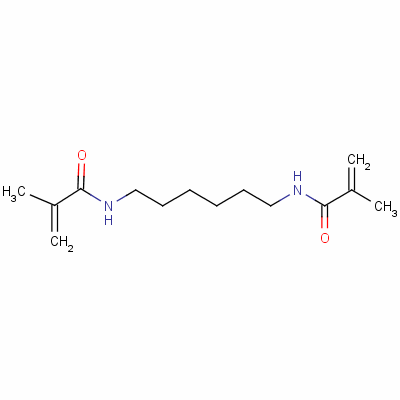 1,6-六亚甲基双甲基丙烯酰胺结构式_16069-15-1结构式