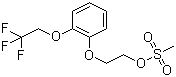 2-[2-(2,2,2-三氟乙氧基)苯氧基]乙基甲磺酸酯结构式_160969-03-9结构式