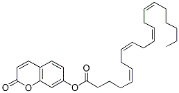 (5Z,8Z,11Z,14Z)-5,8,11,14-二十碳四烯酸 2-氧代-2H-1-苯并吡喃-7-基酯结构式_161180-11-6结构式