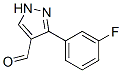 3-(3-氟苯基)-1H-吡唑-4-甲醛结构式_161398-15-8结构式