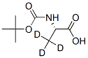 L-丙氨酸-3,3,3-d3-n-t-boc结构式_161602-47-7结构式