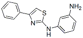 2-(m-aMinoanilino)-4-Phenyl-thiazole Structure,1619-41-6Structure