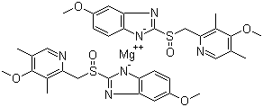 埃索美拉唑镁结构式_161973-10-0结构式