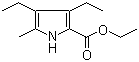 3,4-二乙基-5-甲基-2-吡咯羧酸乙酯结构式_16200-50-3结构式