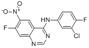N-(3-氯-4-氟苯基)-7-氟-6-硝基-4-喹唑啉胺结构式_162012-67-1结构式