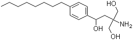 2-羟甲基-2-氨基-4-（4-辛基苯基）-1,4-丁二醇结构式_162361-49-1结构式