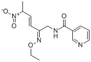 (±)-{(E)-4-乙基-2-[(Z)-羟亚氨基]-5-硝基-3-己烯基-1-基}-吡啶甲酰胺结构式_162626-99-5结构式