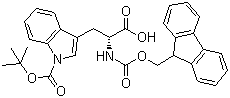 N-alpha-芴甲氧羰基-N-in-叔丁氧羰基-D-色氨酸结构式_163619-04-3结构式