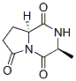 (3S,8aS)-(8CI)-四氢-3-甲基吡咯并[1,2-a]吡嗪-1,4,6(7H)-三酮结构式_16364-61-7结构式