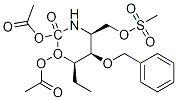 4s-4.alpha.,5.alpha.,6.alpha.(s*)-6-1,2-双(乙酰基氧基)乙基四氢-4-(甲基磺酰基)氧基甲基-5-(苯基甲氧基)-2H-1,3-噁嗪-2-酮结构式_1637-07-6结构式