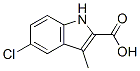 5-氯-3-甲基-1H-吲哚-2-羧酸结构式_16381-47-8结构式