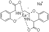 乙二胺二邻羟苯基大乙酸铁钠结构式_16455-61-1结构式