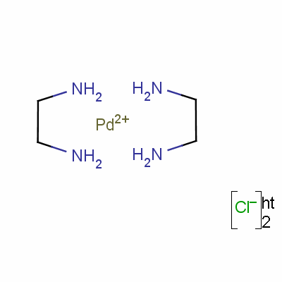 双(乙二胺)钯(II)二氯化物结构式_16483-18-4结构式