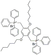 1,4-二(己氧基)-2,5-二甲苯二(三苯基溴化磷)结构式_165377-28-6结构式