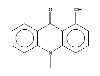 1-羟基-10-甲基-9(10H)-吖啶酮结构式_16584-54-6结构式