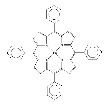 间-四苯基卟吩氯化铁结构式_16591-56-3结构式