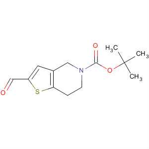 2-甲酰基-6,7-二氢噻吩并[3,2-c]吡啶-5(4h)-羧酸叔丁酯结构式_165947-55-7结构式
