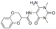 n-(6-氨基-1,2,3,4-四氢-1,3-二甲基-2,4-二氧代-5-嘧啶)-2,3-二氢-1,4-苯并二噁英-2-羧酰胺结构式_166115-66-8结构式