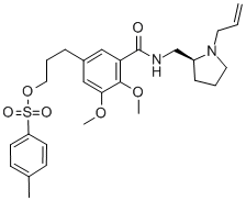 (S)-2,3-dimethoxy-5-[3-[[(4-methylphenyl)-sulfonyl]oxy]-propyl]-n-[[1-(2-propenyl)-2-pyrrolidinyl]methyl]-benzamide Structure,166173-74-6Structure