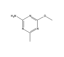 2-氨基-4-甲基-6-甲氧基-1,3,5-三嗪结构式_1668-54-8结构式
