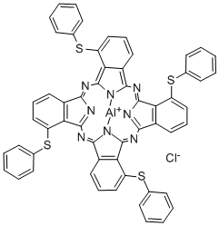 氯化铝1,8,15,22-四(苯基硫代)-29H,31H-酞菁结构式_167093-23-4结构式