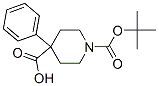 1-[(叔丁氧基)羰基]-4-苯基哌啶-4-羧酸结构式_167262-68-2结构式