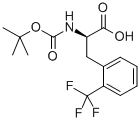 BOC-L-2-三氟甲基苯丙氨酸结构式_167993-21-7结构式