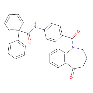 N-(4-(5-氧代-2,3,4,5-四氢-1H-苯并[b]氮杂卓-1-羰基)苯基)联苯-2-羧酰胺结构式_168626-54-8结构式