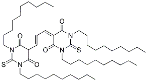1,3-Didecyl-5-[(2e)-3-(1,3-didecyl-4-hydroxy-6-oxo-2-thioxohexahydro-5-pyrimidinyl)-2-propen-1-ylidene]-2-thioxodihydro-4,6(1h,5h)-pyrimidinedione Structure,169211-45-4Structure