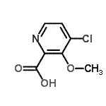 4-氯-3-甲氧基吡啶-2-羧酸结构式_170621-86-0结构式