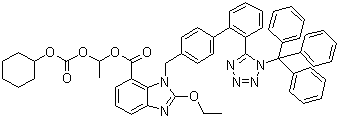 三苯甲基坎地沙坦西来替昔酯结构式_170791-09-0结构式
