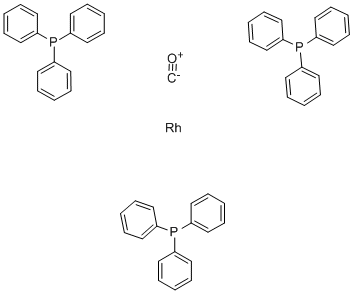 三(三苯基膦)羰基氢化铑结构式_17185-29-4结构式