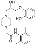 n-(2,6-二甲基苯基)-4-[2-羟基-3-(2-羟基苯氧基)丙基]-1-哌嗪乙酰胺结构式_172430-45-4结构式