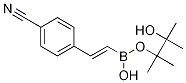 4-氰基-反式-beta-苯乙烯硼酸频那醇酯结构式_172512-93-5结构式