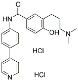3-[3-(二甲基氨基)丙基]-4-羟基-N-[4-(4-吡啶)苯基]苯甲酰胺双盐酸盐结构式_172854-55-6结构式