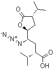 (αS, γS,2S,4S)-γ-叠氮四氢-α,4-双异丙基5-氧代-2-呋喃丁酸结构式_173153-98-5结构式