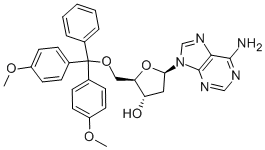 5-O-(4,4-二甲氧基三苯甲游基)-2-脱氧腺苷酸结构式_17331-22-5结构式