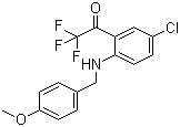 N-(4-甲氧基苄基)-4-氯-2-三氟乙酰苯胺结构式_173676-54-5结构式