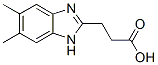 3-(5,6-二甲基-1H-苯并咪唑-2-基)丙酸结构式_173737-04-7结构式