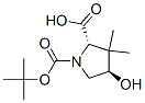 (2S,4R)-N-Boc-4-羟基-3,3-二甲基吡咯烷-2-甲酸结构式_173913-66-1结构式