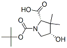 (2S,4S)-N-Boc-4-羟基-3,3-二甲基吡咯烷-2-甲酸结构式_174060-99-2结构式