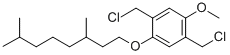 1,4-二(氯甲基)-2-[(3,7-二甲基辛基)氧基]-5-甲氧基苯结构式_174097-32-6结构式